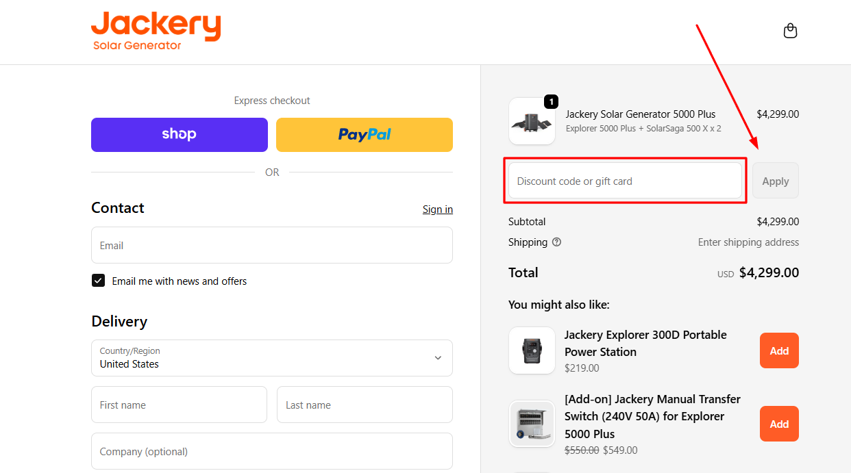 How to activate a Jackery promo code