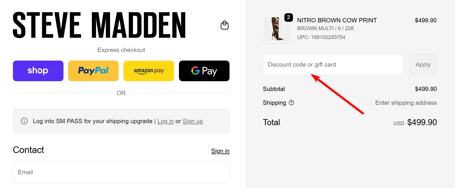 “Steve Madden Promo Code”