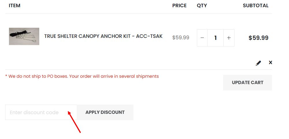“How to apply a Trampoline Parts and Supply promo code”