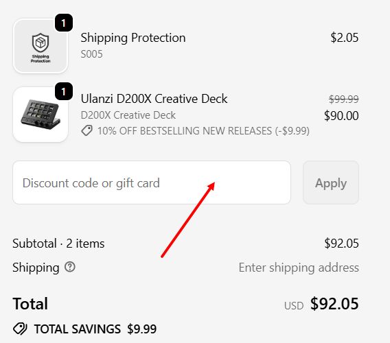 “How to apply a Ulanzi promo code”