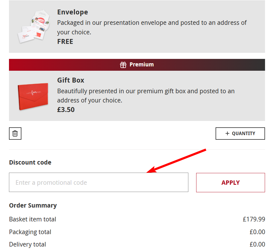 How to Use a Red Letter Days Promo Code