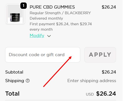 “How to activate a CBD For Life promo code”