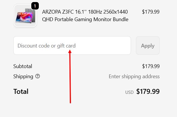 “How to activate a Arzopa promo code”