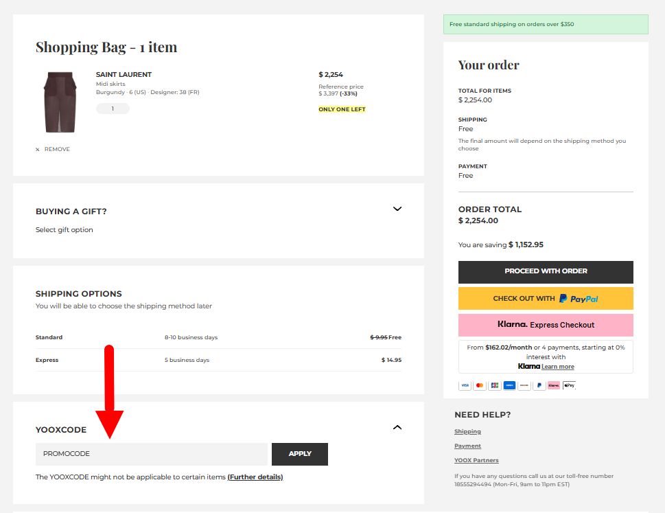 YOOX Promo Code