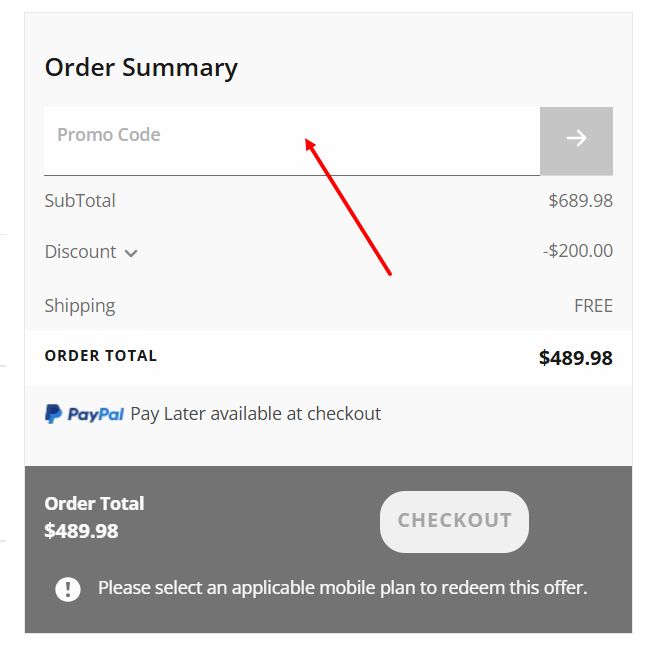 “How to apply a Straight Talk promo code”