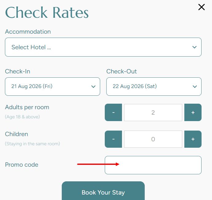 “How to apply a Berjaya Hotels & Resorts promo code”