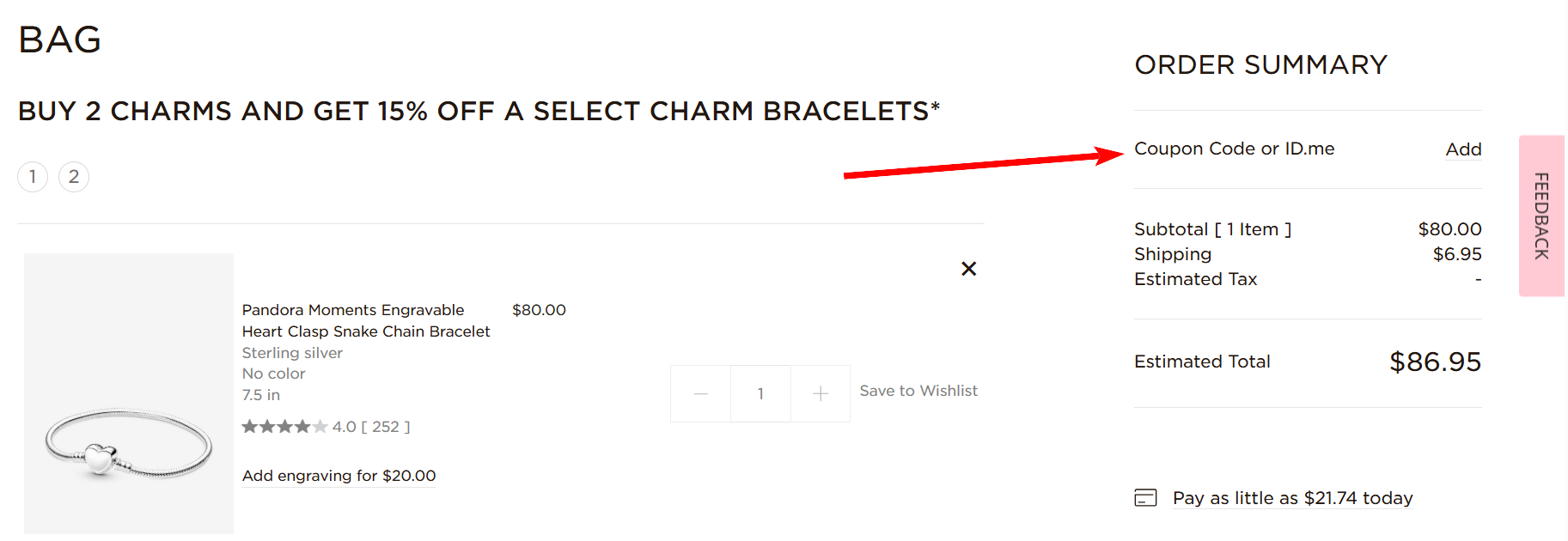 Pandora Promo Code