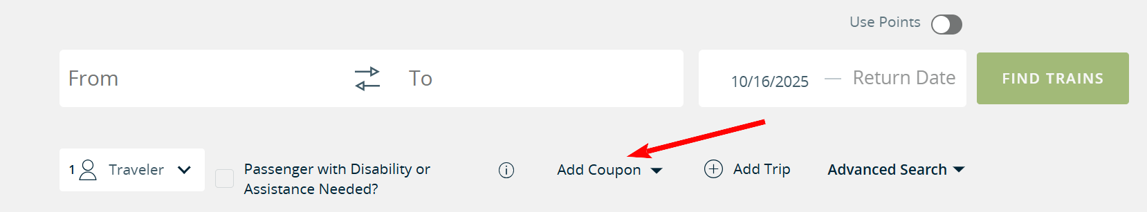 How to Apply an Amtrak Promo Code