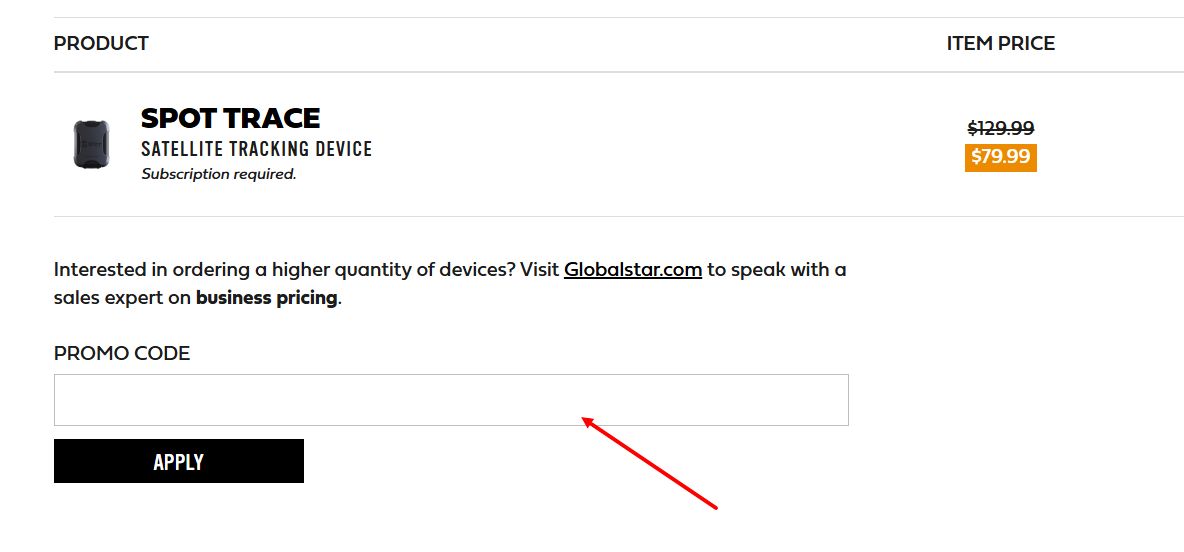 “How to apply a FindmeSPOT promo code”