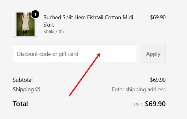 “How to apply an Urban Revivo promo code”
