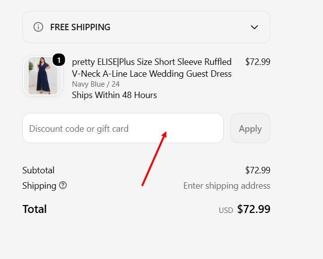 “How to apply an Ever Pretty promo code”