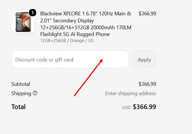 “How to apply a Blackview promo code”
