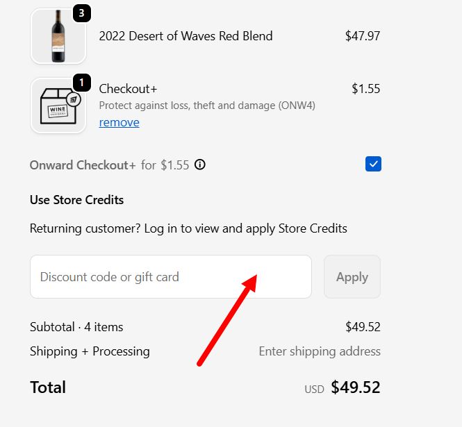 “How to apply a Wine Insiders promo code”
