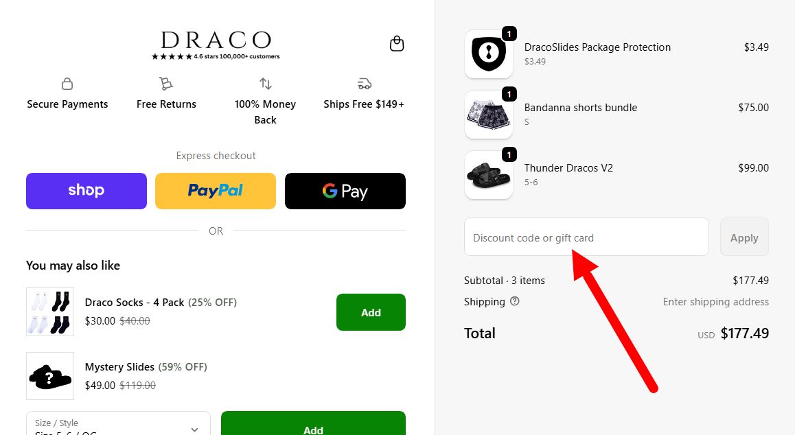 “How to activate a Draco Slides promo code”