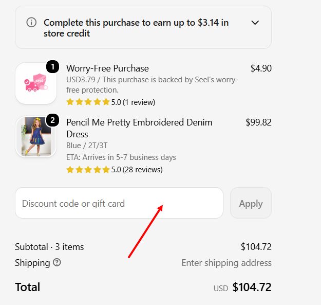 “How to apply a Mia Belle Girls promo code”