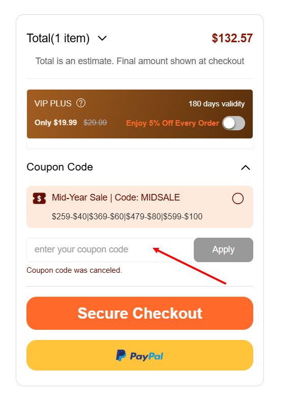 “How to apply a Wiggins Hair promo code”