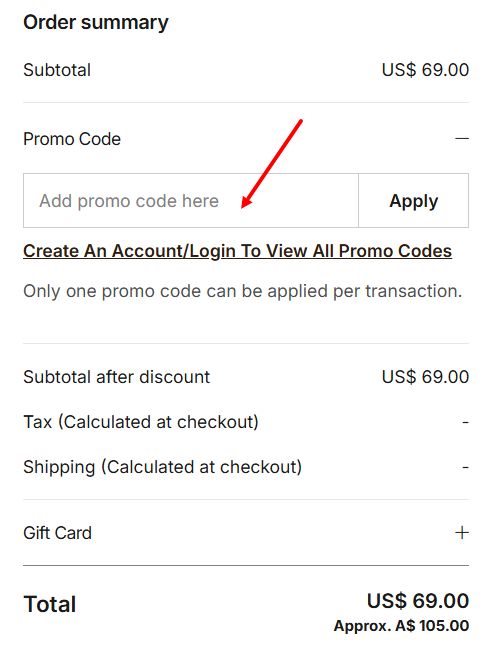 “How to apply a Love Bonito promo code”