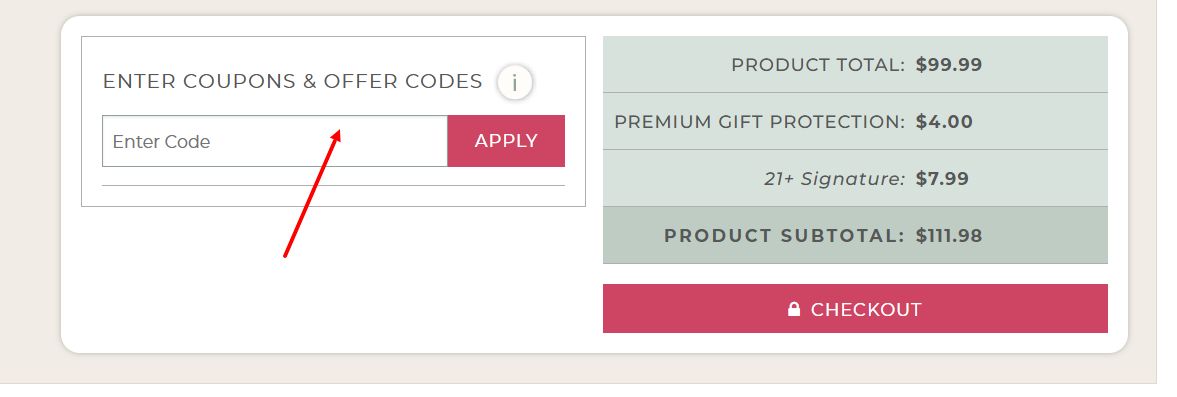 “How to apply a Gourmet Gift Baskets promo code”