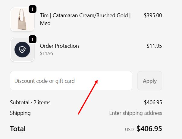 “How to apply a Hammitt promo code”