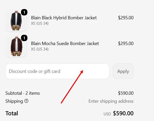 “How to apply a Jacket Maker promo code”