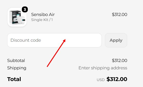 “How to apply a Sensibo promo code”