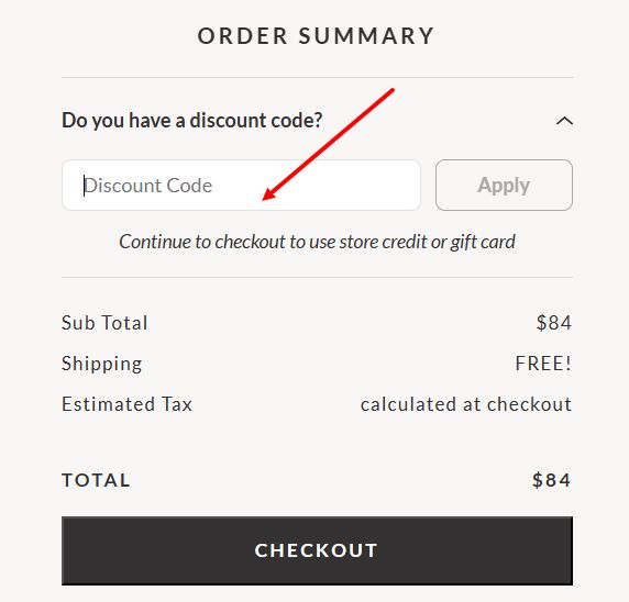 “How to apply a Vici Collection promo code”