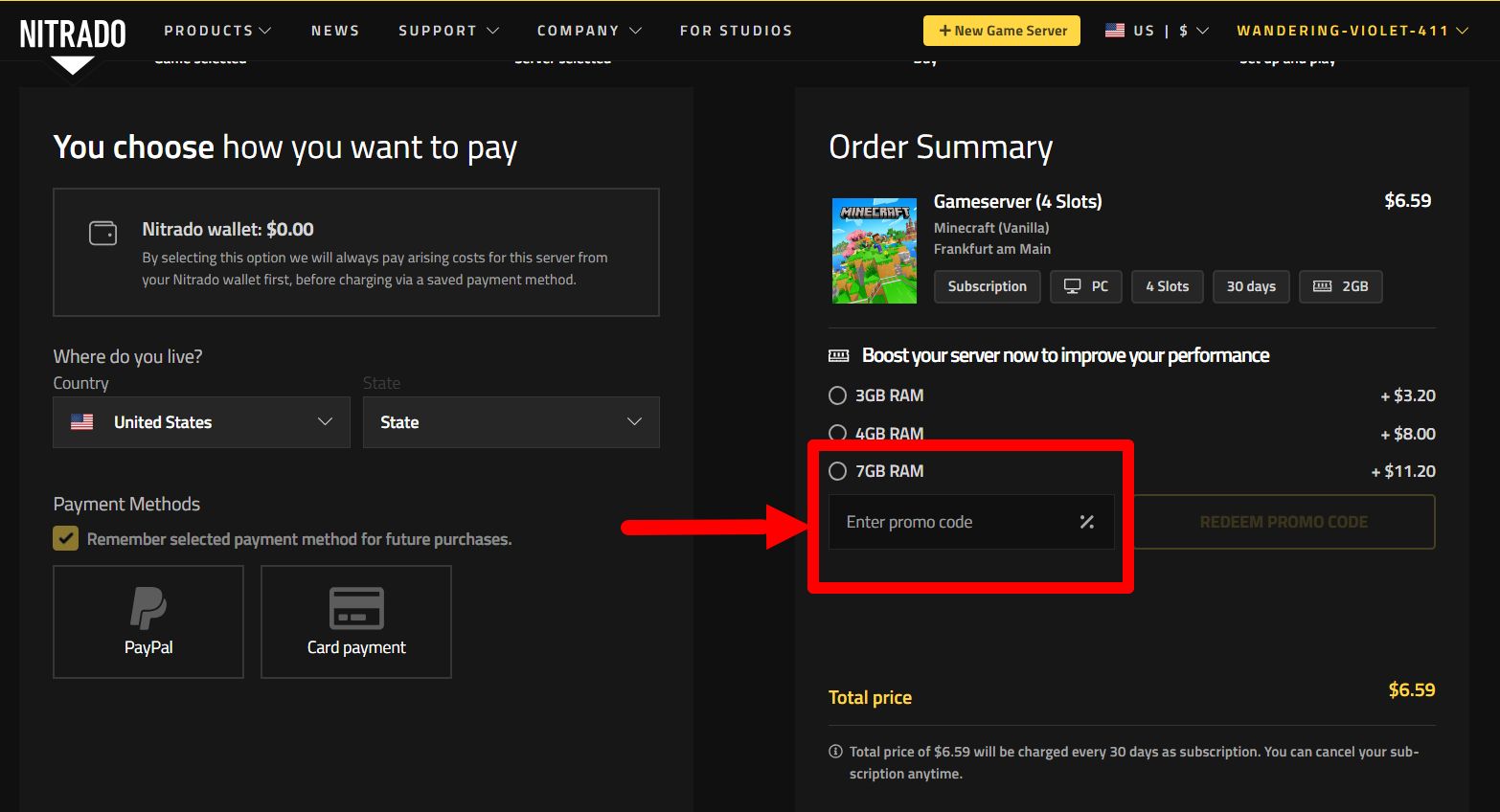 “Nitrado Promo Codes”