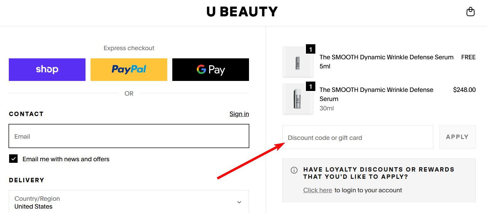 How to Apply a U BEAUTY Coupon
