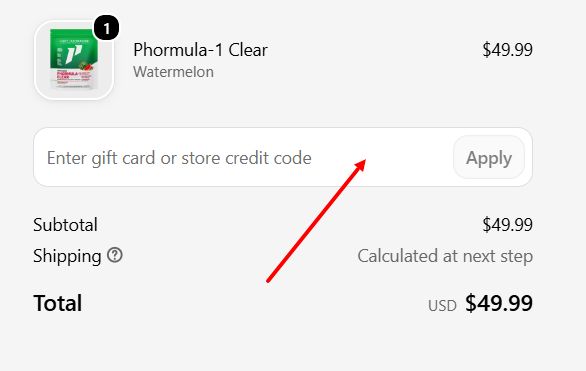 “How to apply a 1st Phorm promo code”