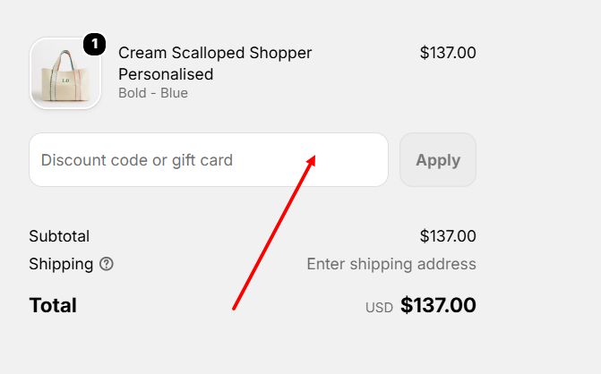 “How to apply a Lily and Bean promo code”