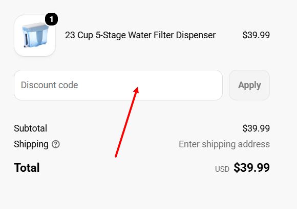“How to apply a Zero Water promo code”
