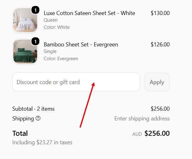 “How to apply a Linenly promo code”