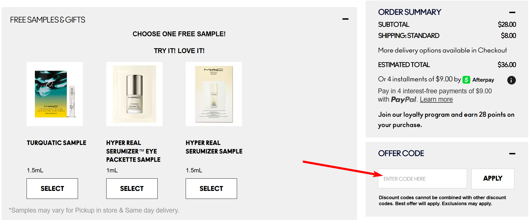 “MAC Promo Code”