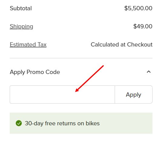 “How to apply a Competitive Cyclist promo code”