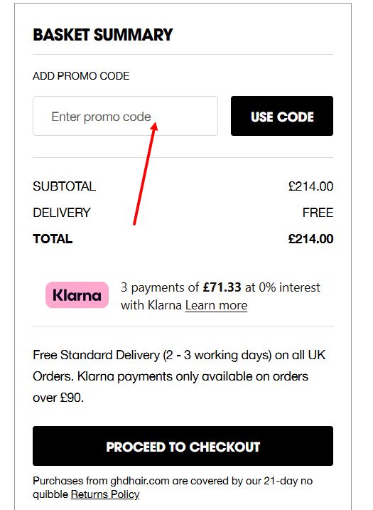 <em><i>“How to activate a GHD promo code”</i>