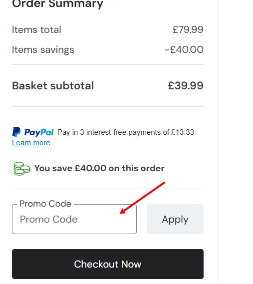 “How to apply a Mountain Warehouse promo code”