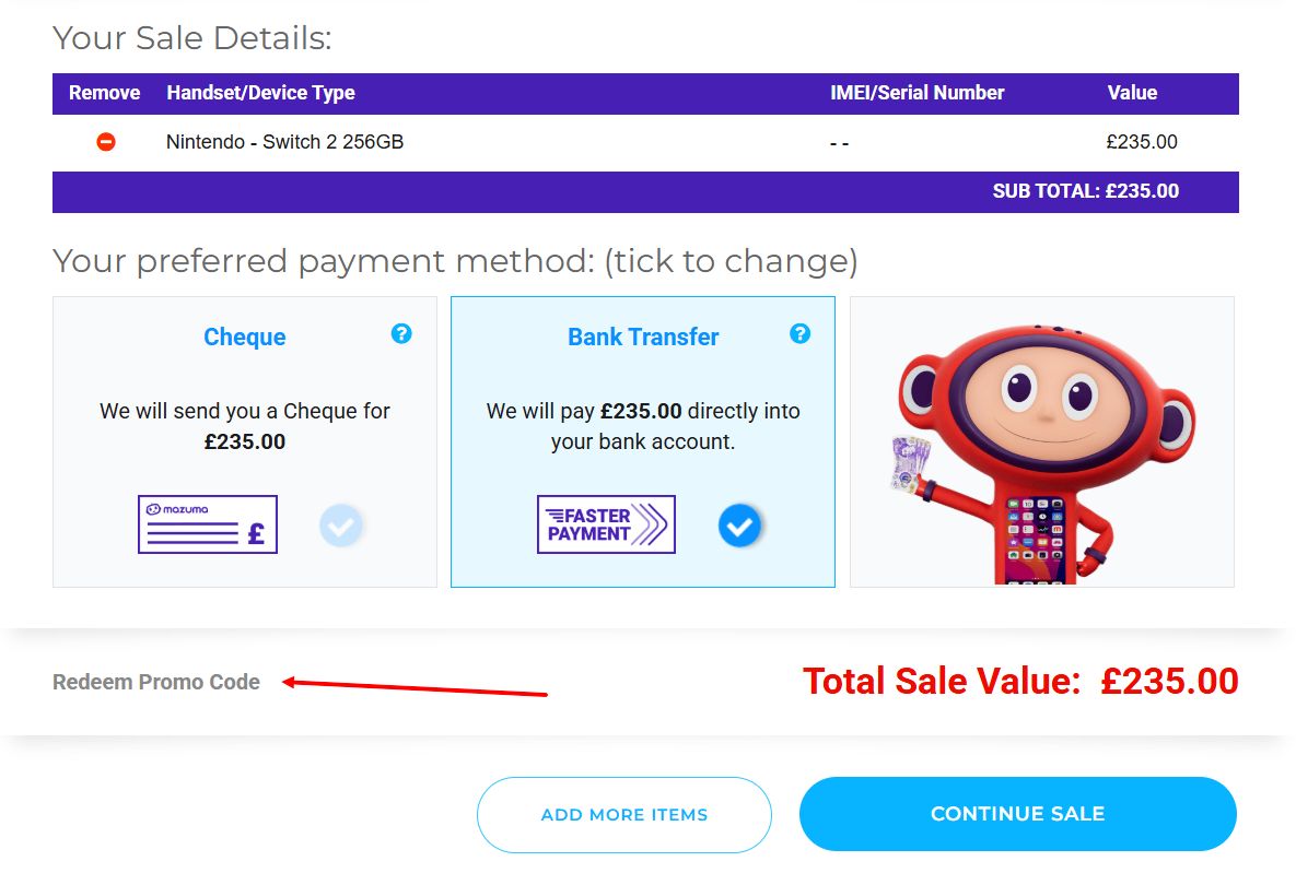 “How to apply a Mazuma promo code”