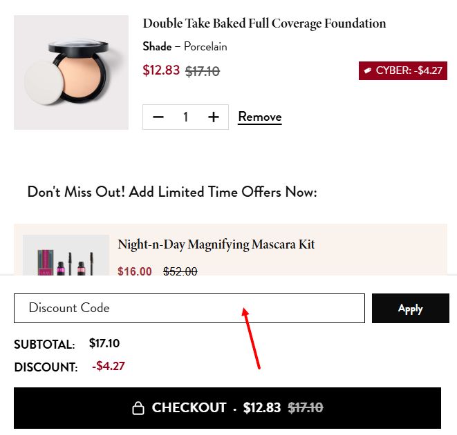 “How to apply a Laura Geller promo code”