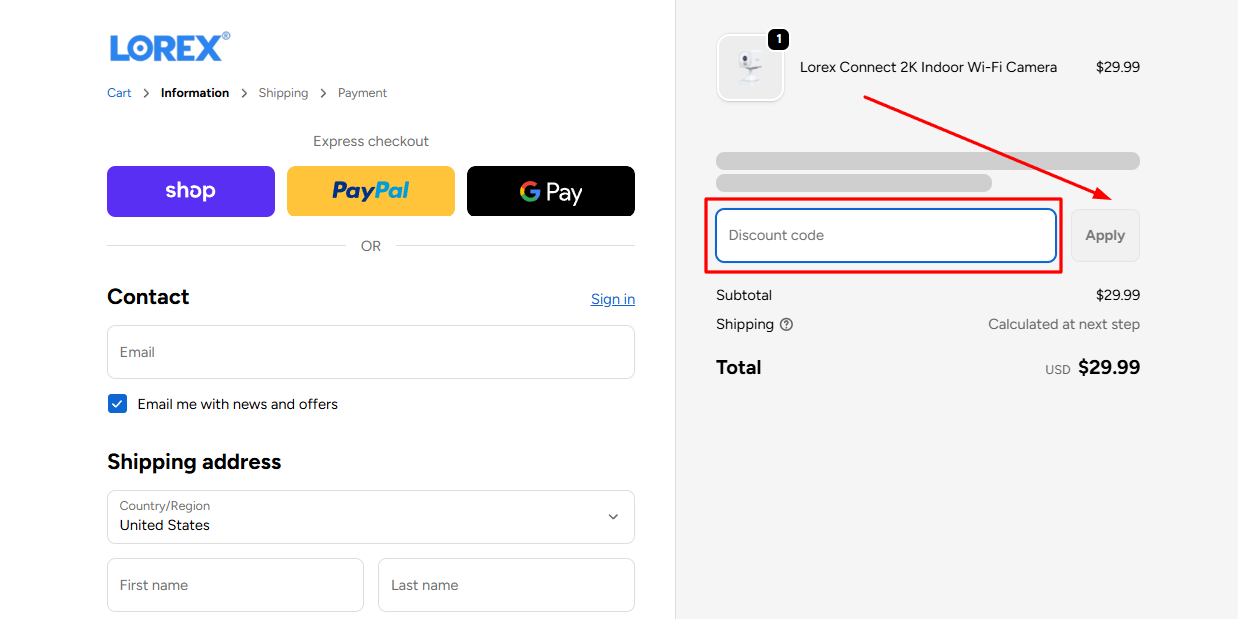 How to activate a Lorex promo code
