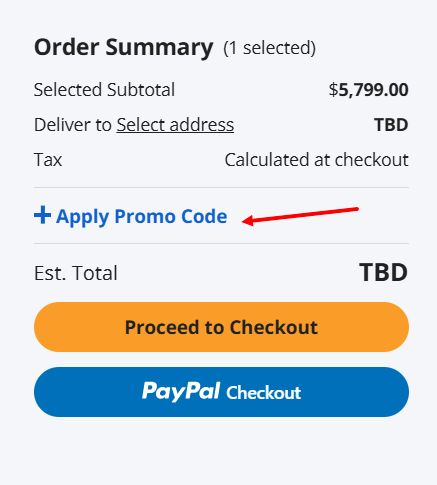 “How to apply a Newegg Business promo code”