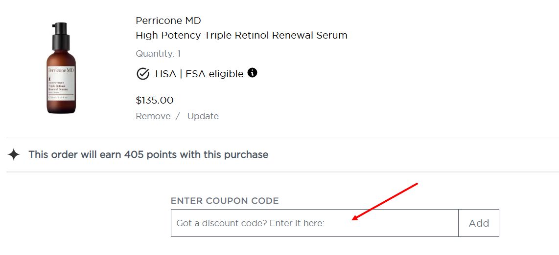 “How to activate a Perricone MD promo code”