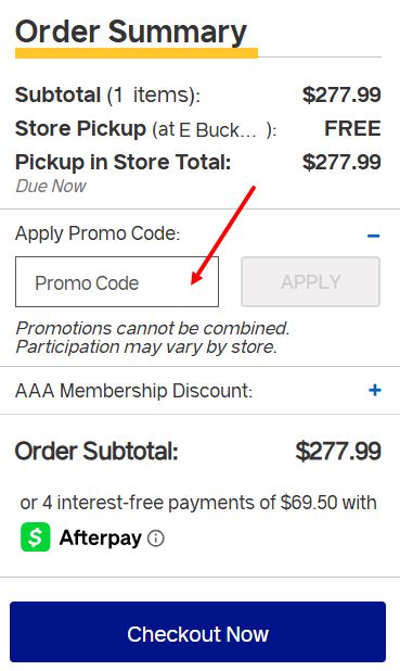 “How to apply a NAPA Auto Parts promo code”