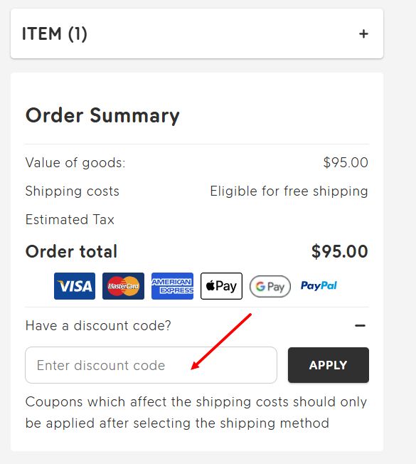 “How to apply a Fjallraven promo code”