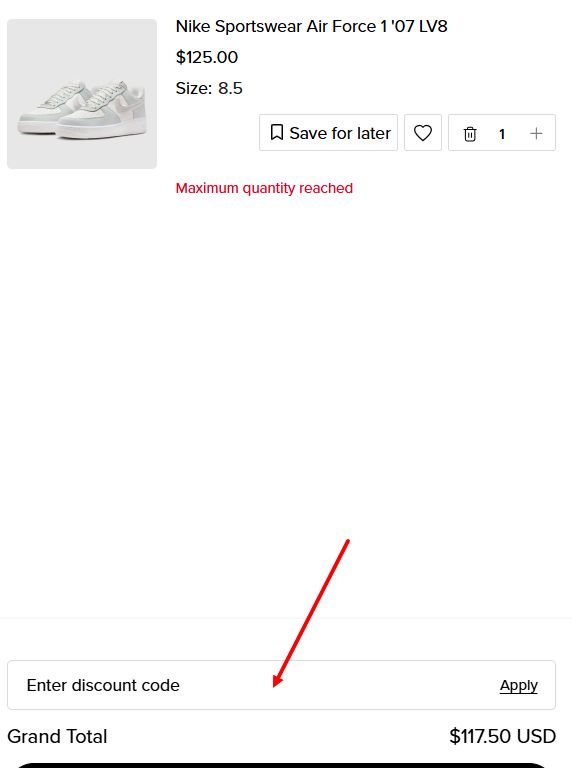 “How to apply a Pro Direct Soccer US promo code”
