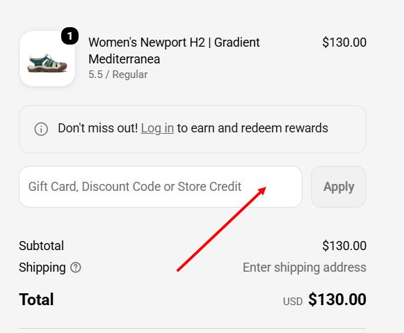 “How to apply a KEEN promo code”