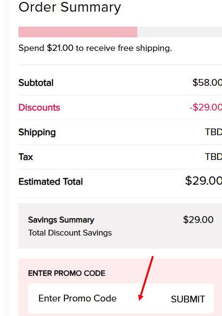 “How to apply a Francesca’s promo code”