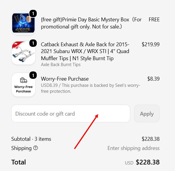 “How to apply a Flashark promo code”