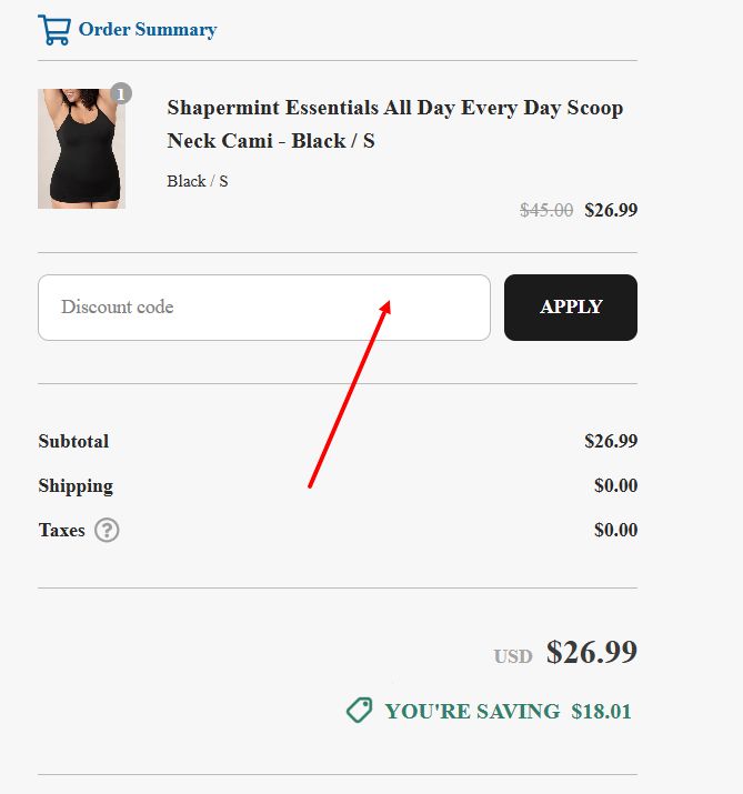 “How to apply a Shapermint promo code”