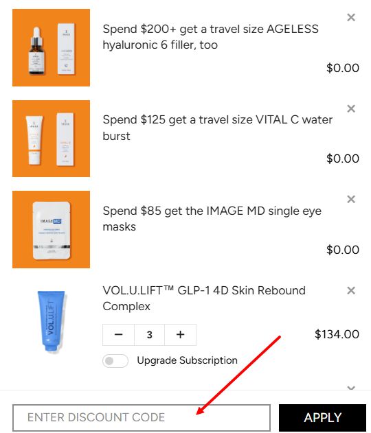 “How to apply a Image Skincare promo code”