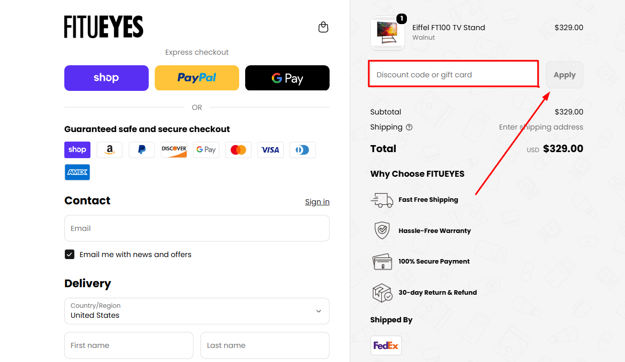 How to activate a Fitueyes promo code